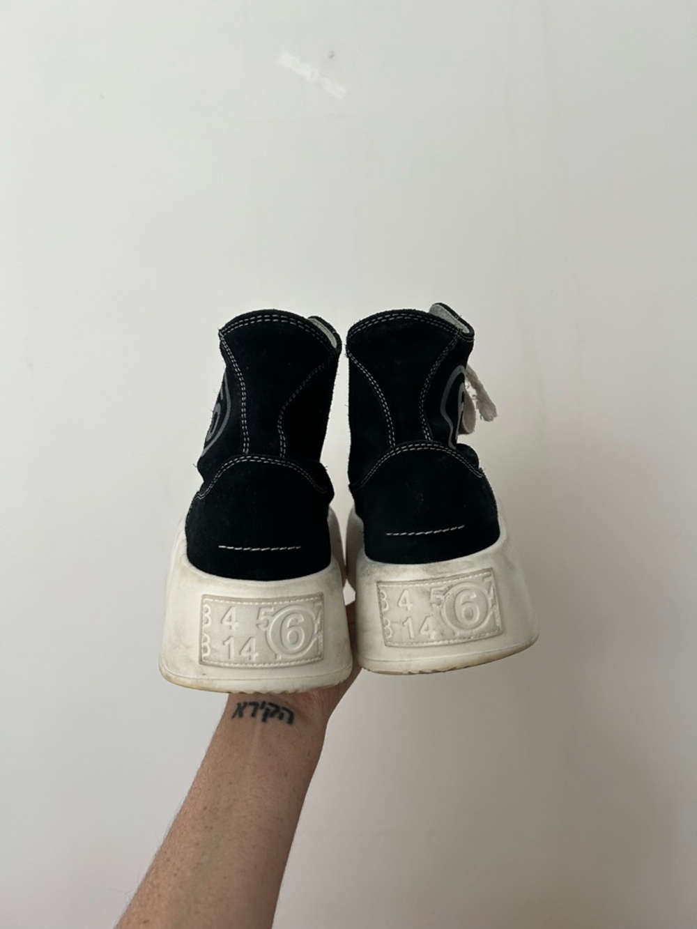 Maison Margiela Black Suede Platform - Picture 5 of 6
